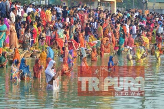 'Chhath' puja celebrated in Tripura 'Chhath' puja celebrated in Tripura